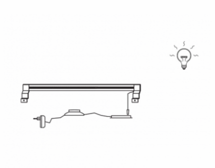 Lampa aluminiu 100cm