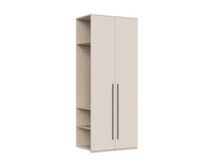 Extensie dulap cu 2 usi cu balamale OPERA 90x224x56cm casmir, maner maro