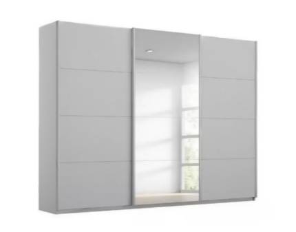 Dulap cu usi glisante KULMBACH 271x229x62cm silk grey/ silk grey - oglinda configurabil