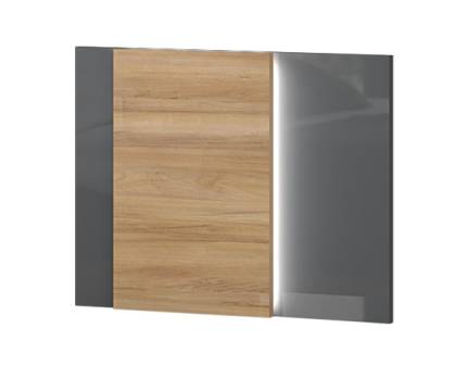 Accesoriu pentru noptiera cu led ONYX 65x49cm antracit lucios/ nuc Pacific