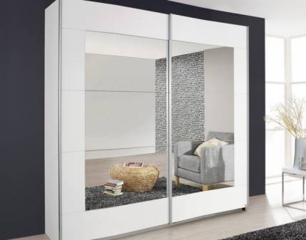 Dulap alb alpin/oglinda 181x210x62cm ALEGRO