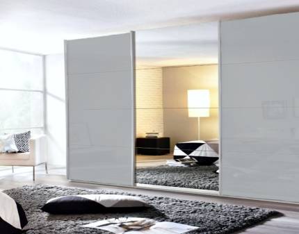 Dulap silk grey/sicla silk grey-oglinda 361x229x62cm KULMBACH