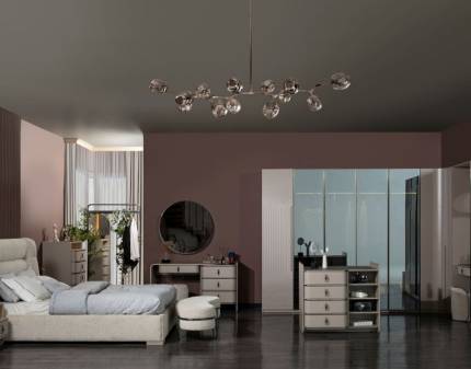 Dormitor PARIS CU PAT DE 160X200CM Varianta 2