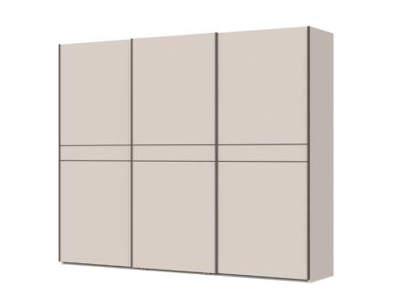 Dulap cu usi glisante OPERA 272x224x61cm casmir, maner maro