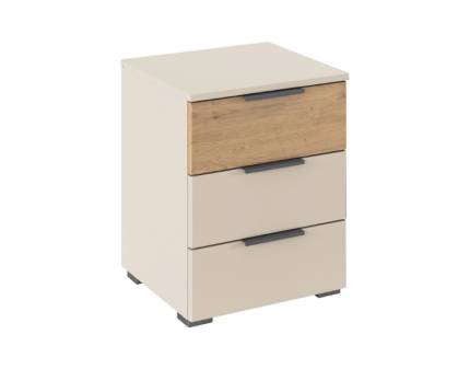 Noptiera SAJO champagne/ stejar Artisan 40x52x40cm  