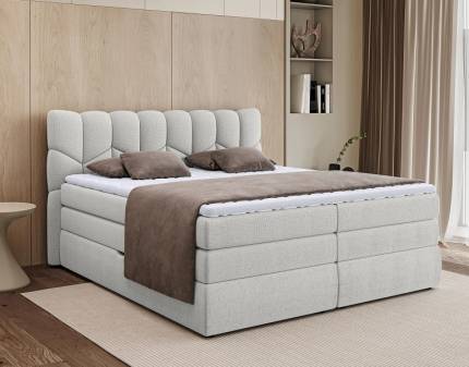 Pat Boxspring cu spatiu pentru depozitare VERONA 140/ 160/ 180cm personalizabil