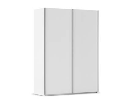 Dulap cu usi glisante TARO 162x223x69cm alb alpin, maner aluminiu