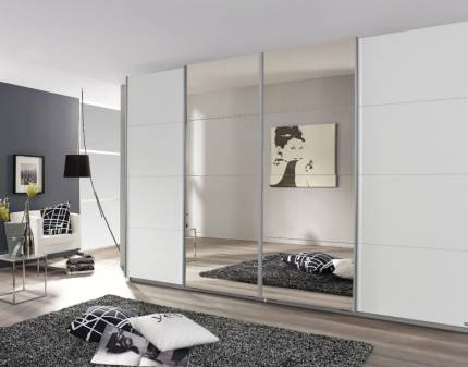 Dulap alb alpin/oglinda 316x211x62cm SYNCRONO