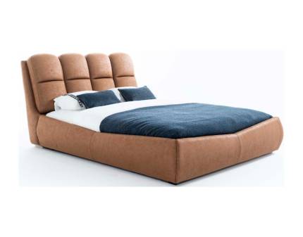 Pat tapitat cu lada pentru depozitare (160x200cm) si Led VOLARE