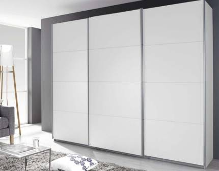 Dulap cu usi glisante KULMBACH 271x229x62cm alb alpin configurabil