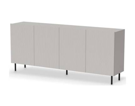 Comoda cu 4 usi KM-2 PAXOS din MDF casmir mat 180x40x84cm