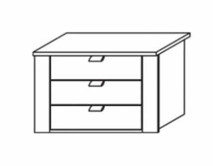 Caseta cu 3 sertare 79x53cm 