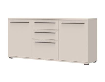 Comoda cu 3 usi si 2 sertare OPERA 180x85x46cm casmir, manere si picioare Cortado Brown 