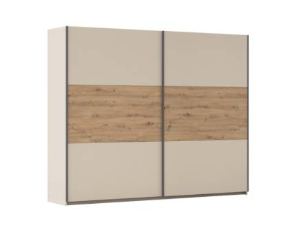 Dulap 261x210x59cm champagne/ stejar artisan SAJO 