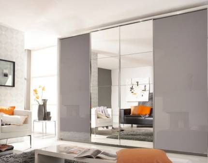 Dulap sticla fango/oglinda 316x230x62cm SYNCRONO