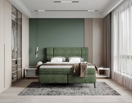 Pat boxspring LUCIO 140/ 160/ 180cm personalizabil